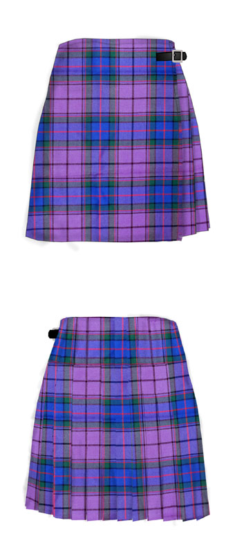 Skirt, Ladies Kilted (Apron Front), Wardlaw Tartan